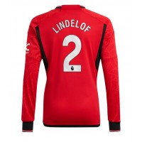 Moški Nogometni dresi Manchester United Victor Lindelof #2 Domači 2023-24 Dolgi Rokav